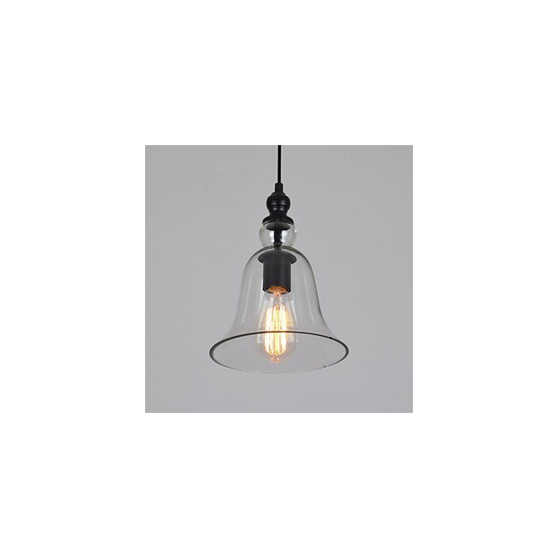 Vintage Industrieller Retro-Kronleuchter aus Glas, kreative minimalistische Nachttischlampe, klare Farbe
