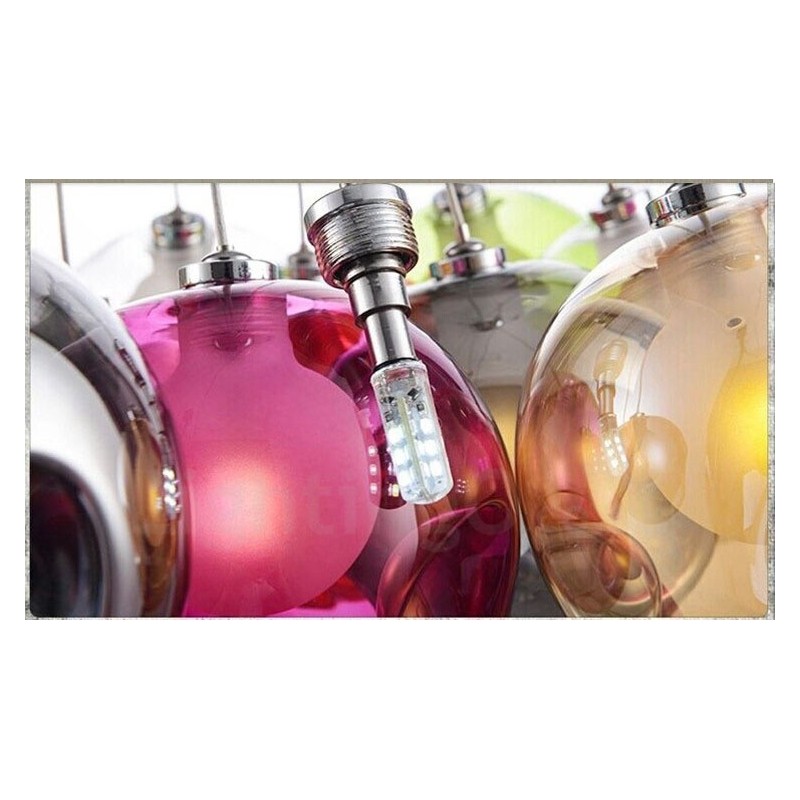 Kreative nordische Farbe, die alte Wege wiederherstellt, Goldfischglas, kreative Hängelampe aus Glas (wenn Sie mehrere Glaskugeln bestellen, wird eine Pendelleuchte mitgeliefert) (Bitte wählen Sie unten die Menge und Farbe der Glaskugel aus)