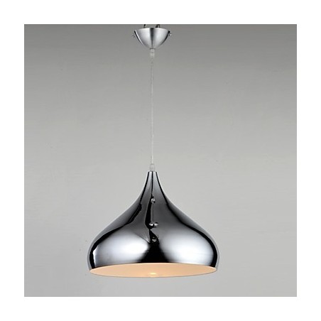 Moderne Pendelleuchte im zeitgenössischen Mini-Stil aus verchromtem Metall Moderne Pendelleuchte im zeitgenössischen Mini-Stil aus verchromtem Metall