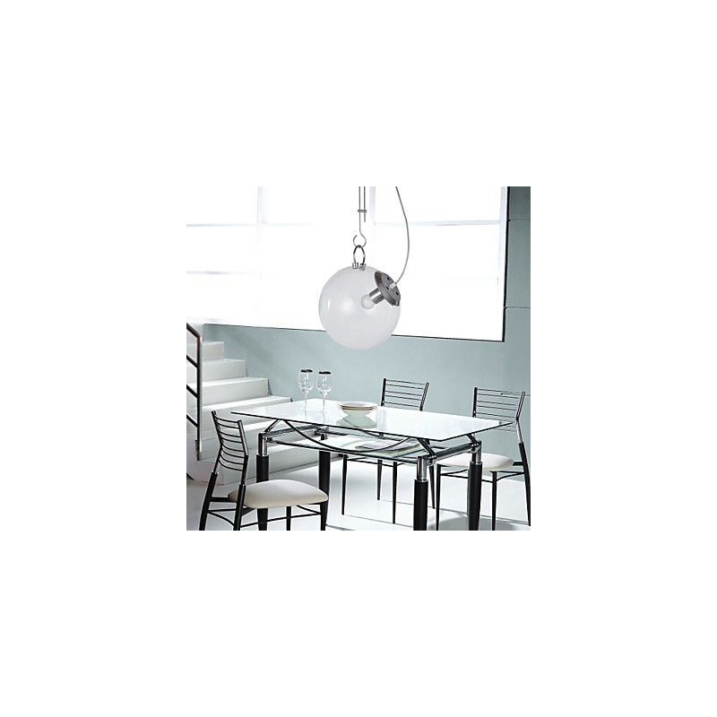 Moderne Pendelleuchte im zeitgenössischen Mini-Stil mit Gemälde