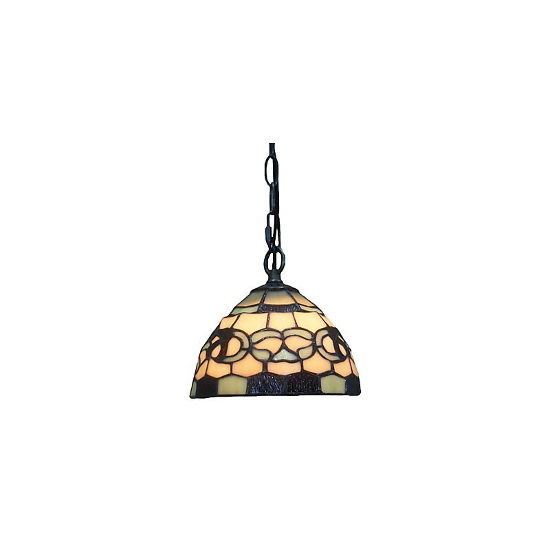 1-flammige Pendelleuchte mit Glasschirm