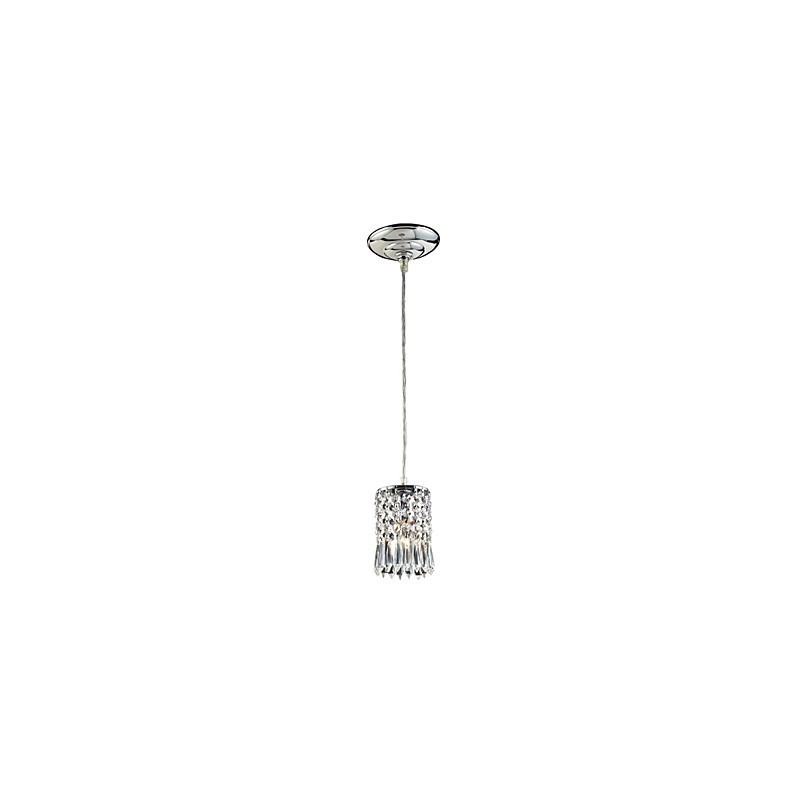 Moderne, zeitgenössische Pendelleuchte im Mini-Stil aus galvanisiertem Kristall