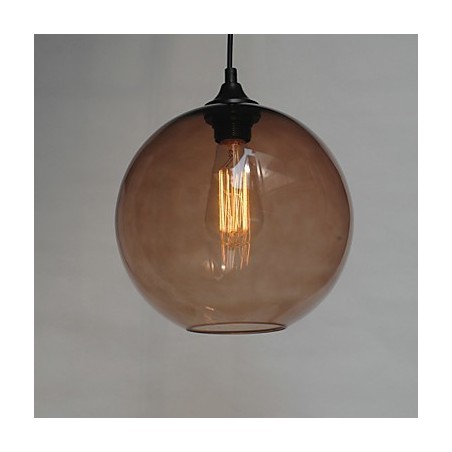 Moderne Glas-Pendelleuchte im runden braunen Blasen-Design Moderne Glas-Pendelleuchte im runden braunen Blasen-Design