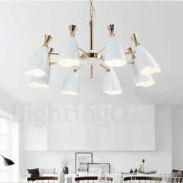 Moderne Kronleuchterlampe im zeitgenössischen Stil mit 8 Lichtern