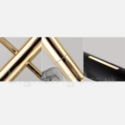 2-stufiger moderner zeitgenössischer Kronleuchter mit 4 Lichtern