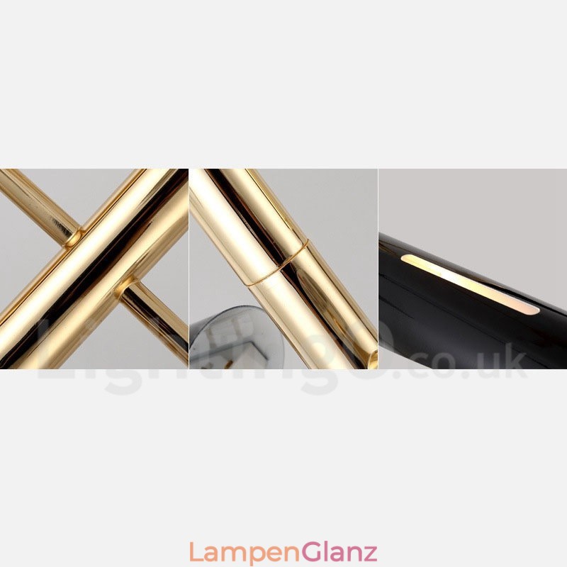 2-stufiger moderner zeitgenössischer Kronleuchter mit 4 Lichtern