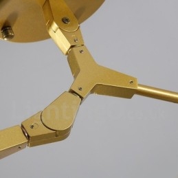 5-flammige moderne zeitgenössische Kronleuchterlampe