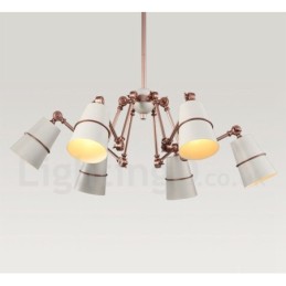 Kronleuchterlampe mit 6 Lichtern und modernem Licht im zeitgenössischen Stil