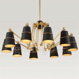 Kronleuchterlampe mit 10 Lichtern und modernem Licht im zeitgenössischen Stil