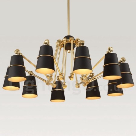 Kronleuchterlampe mit 10 Lichtern und modernem Licht im zeitgenössischen Stil Kronleuchterlampe mit 10 Lichtern und modernem Licht im zeitgenössischen Stil