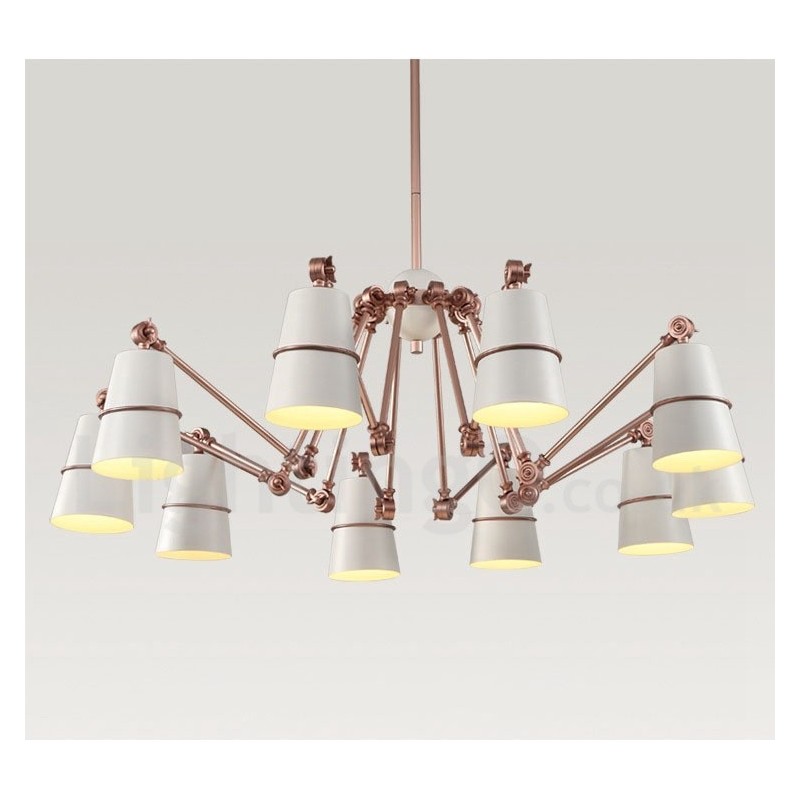 Kronleuchterlampe mit 10 Lichtern und modernem Licht im zeitgenössischen Stil