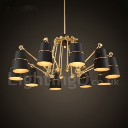 Kronleuchterlampe mit 10 Lichtern und modernem Licht im zeitgenössischen Stil