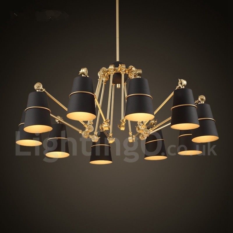 Kronleuchterlampe mit 10 Lichtern und modernem Licht im zeitgenössischen Stil