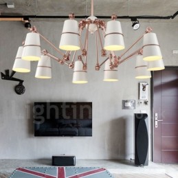 Kronleuchterlampe mit 10 Lichtern und modernem Licht im zeitgenössischen Stil