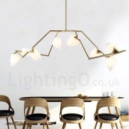 Moderne zeitgenössische 8 Licht Kronleuchter Lampe Licht