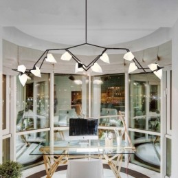 Moderne zeitgenössische 8 Licht Kronleuchter Lampe Licht