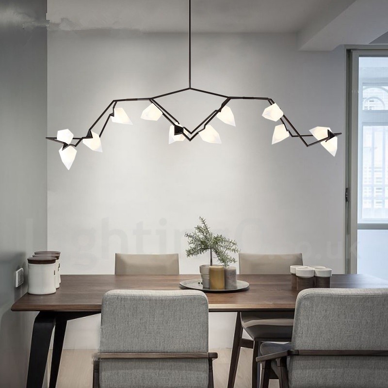 Moderne zeitgenössische 8 Licht Kronleuchter Lampe Licht