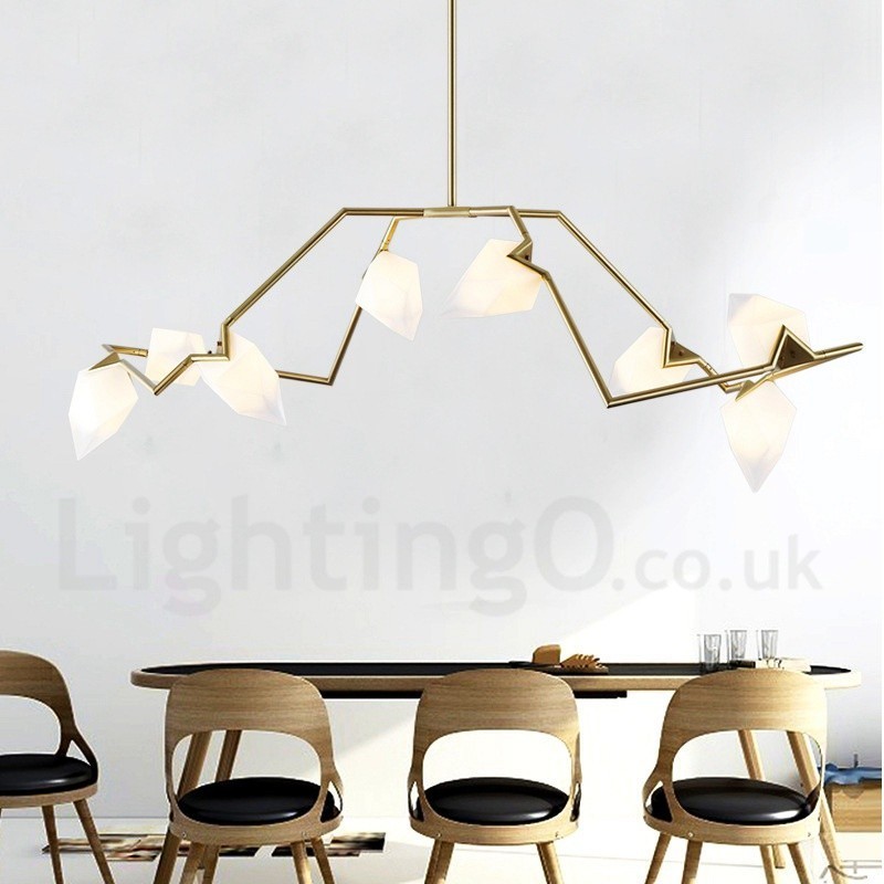 Moderne zeitgenössische 8 Licht Kronleuchter Lampe Licht