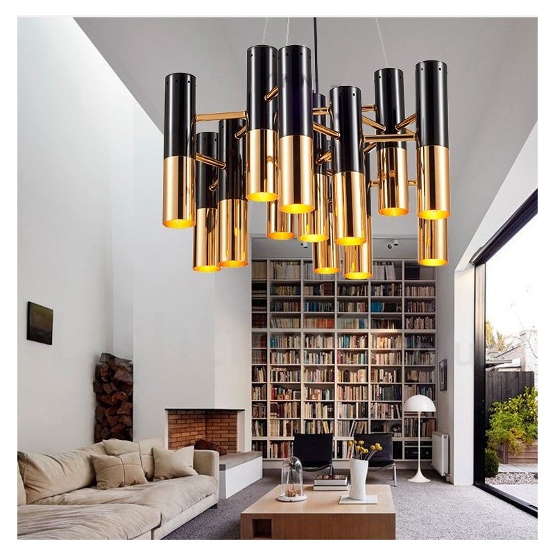 Moderne zeitgenössische 13 Licht Kronleuchter Single Tier Lampe Licht