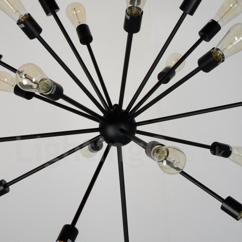 16-flammiger Vintage-Retro-Sputnik-Kronleuchter