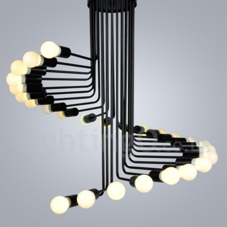 Schwarz 26 Licht Retro Vintage Modern Zeitgenössische Kronleuchter Lampe Licht Schwarz 26 Licht Retro Vintage Modern Zeitgenössische Kronleuchter Lampe Licht