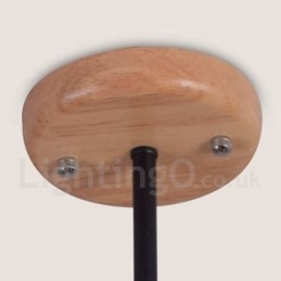 Holz Single Tier 5 Licht Kronleuchter Lampe Modernen Zeitgenössischen Stil