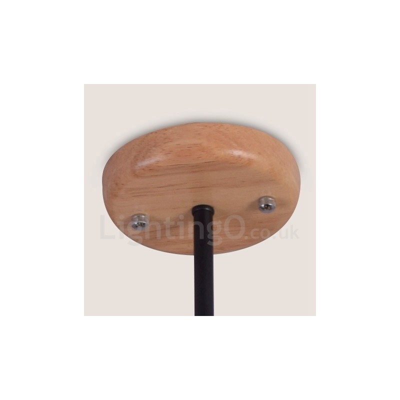Holz Single Tier 5 Licht Kronleuchter Lampe Modernen Zeitgenössischen Stil