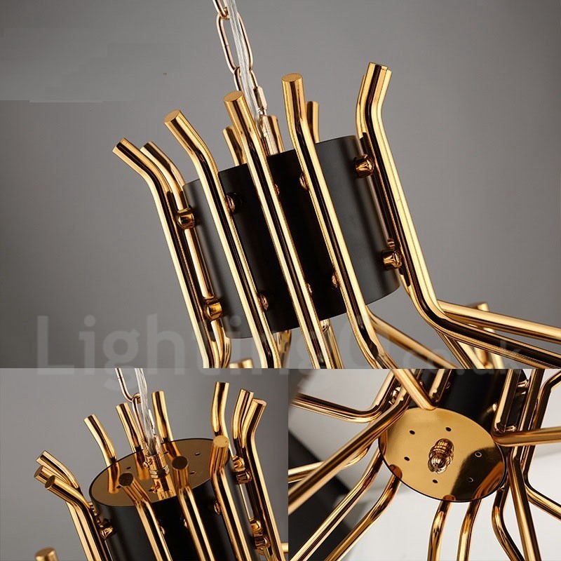 Moderne zeitgenössische 12 Licht 2 Tier Kronleuchter Lampe Licht