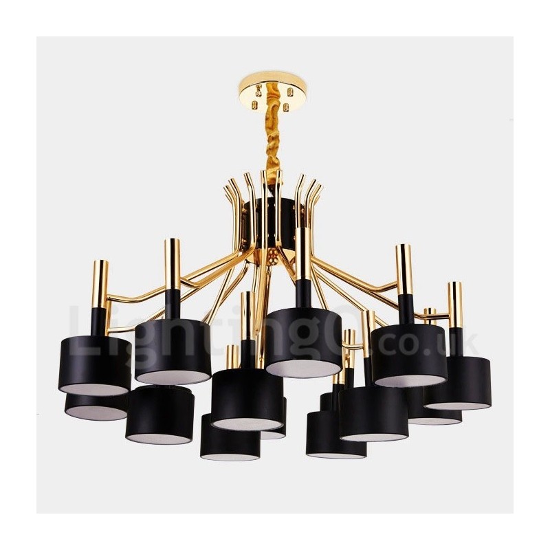 15 Licht 2 Tier Moderne zeitgenössische Stil Kronleuchter Lampe Licht