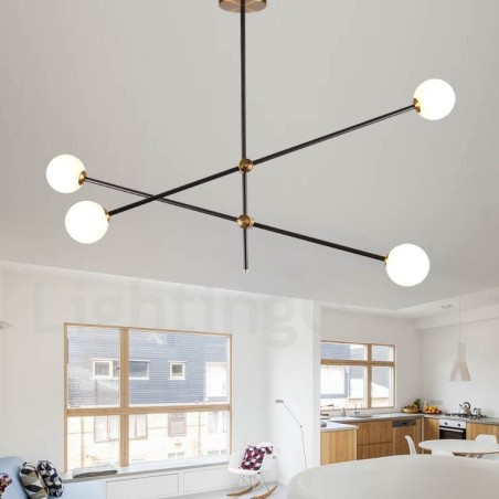 Moderne zeitgenössische 4-Licht 2-Tier Kronleuchter Licht Moderne zeitgenössische 4-Licht 2-Tier Kronleuchter Licht