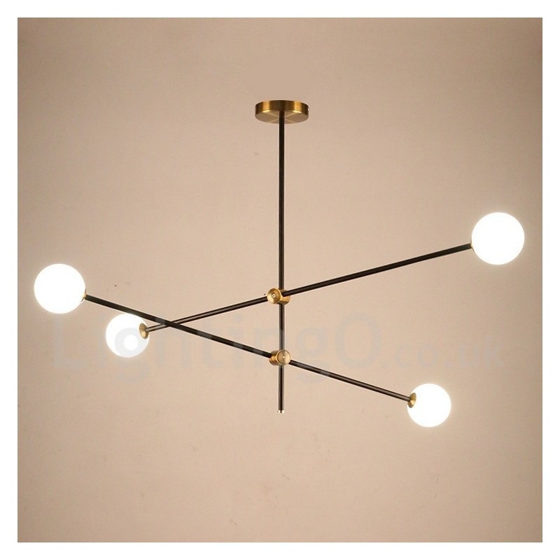 Moderne zeitgenössische 4-Licht 2-Tier Kronleuchter Licht