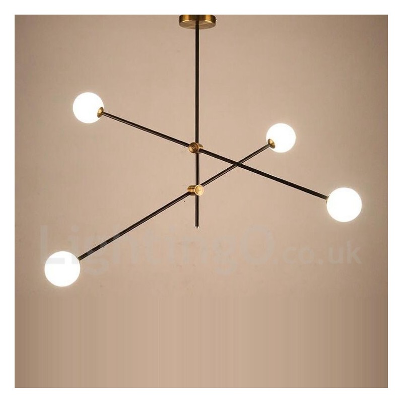 Moderne zeitgenössische 4-Licht 2-Tier Kronleuchter Licht