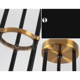 Moderne zeitgenössische 6-Licht 3-Tier Kronleuchter Licht
