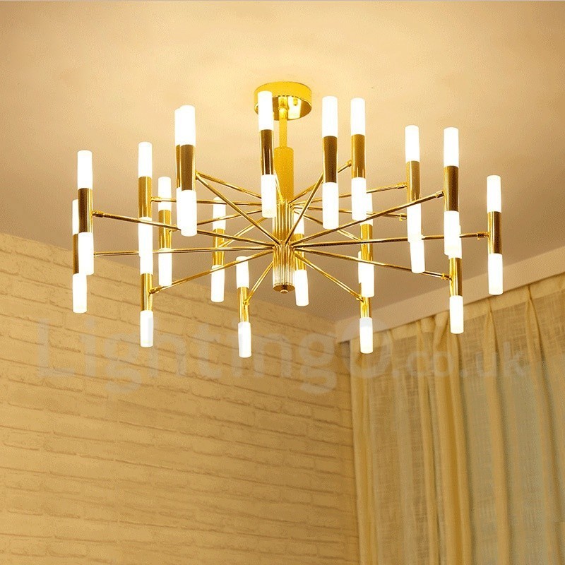 40 Licht Golden 2 Tier Moderne zeitgenössische Kronleuchter Licht Lampe
