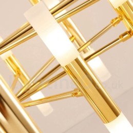40 Licht Golden 2 Tier Moderne zeitgenössische Kronleuchter Licht Lampe