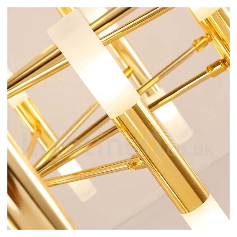 40 Licht Golden 2 Tier Moderne zeitgenössische Kronleuchter Licht Lampe