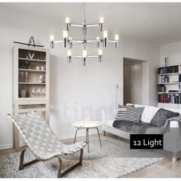 12 Licht 3 Tier Moderne zeitgenössische Kronleuchter Lampe Licht