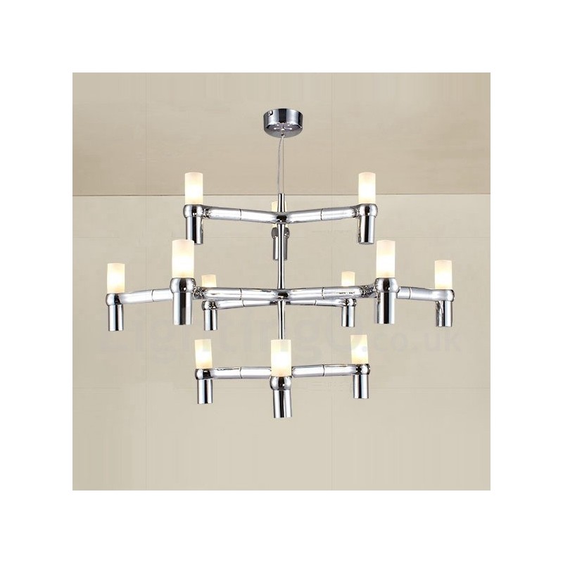12 Licht 3 Tier Moderne zeitgenössische Kronleuchter Lampe Licht