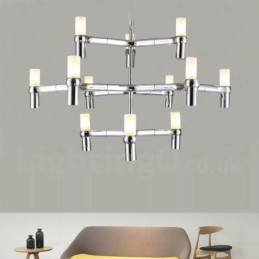 12 Licht 3 Tier Moderne zeitgenössische Kronleuchter Lampe Licht