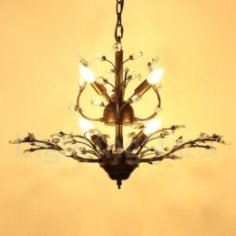 60 cm Höhe 45 cm Breite Moderne zeitgenössische 7 Licht Kronleuchter Lampe Licht