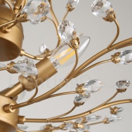 60 cm Höhe 45 cm Breite Moderne zeitgenössische 7 Licht Kronleuchter Lampe Licht