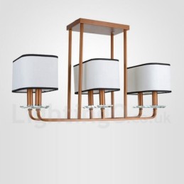 Moderne zeitgenössische 6 Licht Single Tier Kronleuchter Lampe Licht