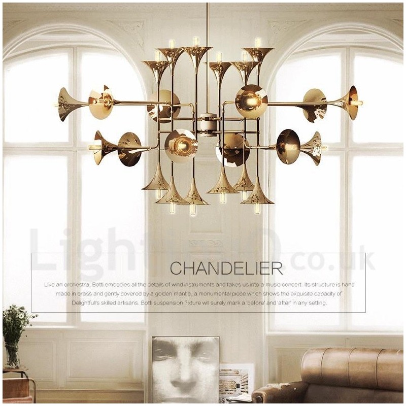 24 Licht Kronleuchter Lampe Moderne zeitgenössische Stil Licht