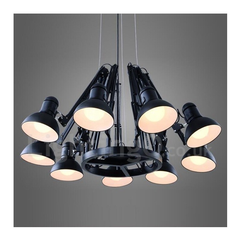 9 Licht Moderne Zeitgenössische Single-Tier Kronleuchter Lampe Licht