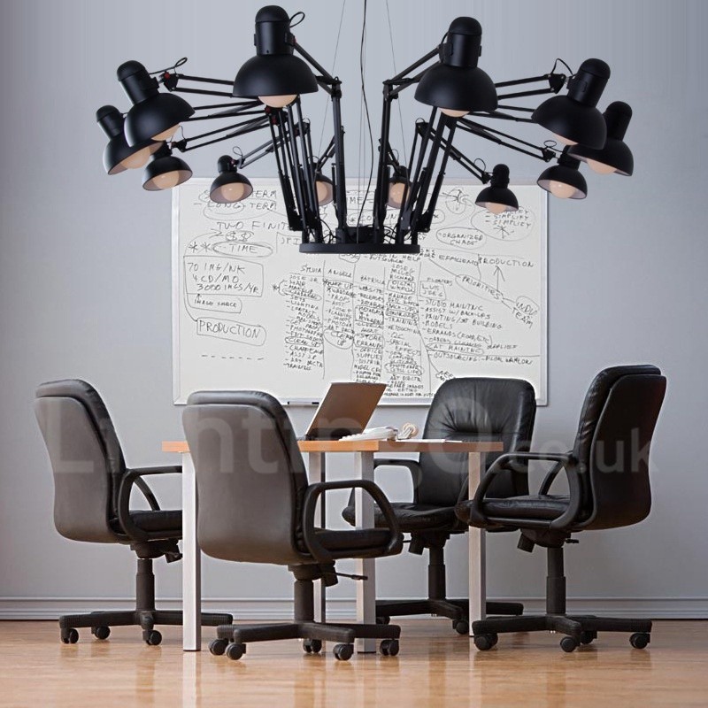 12 Licht Moderne Zeitgenössische Single-Tier Kronleuchter Lampe Licht