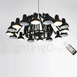 16 Licht Moderne Zeitgenössische Single-Tier Kronleuchter Lampe Licht