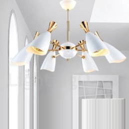 Moderne zeitgenössische 6-Licht-Kronleuchterlampe