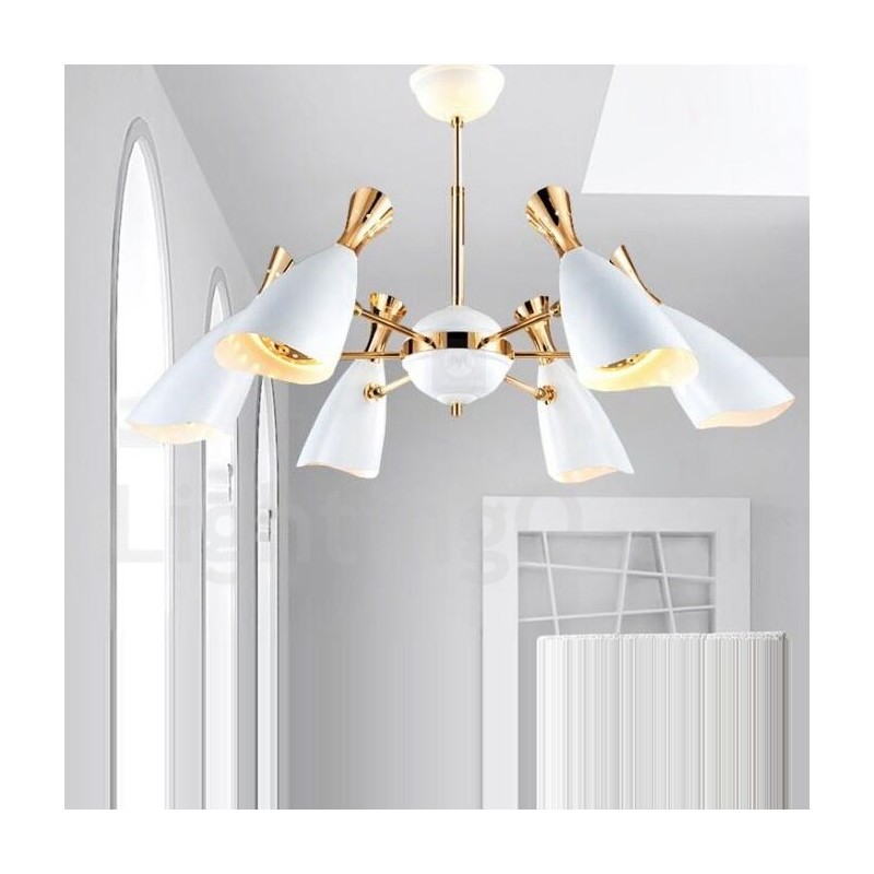 Moderne zeitgenössische 6-Licht-Kronleuchterlampe