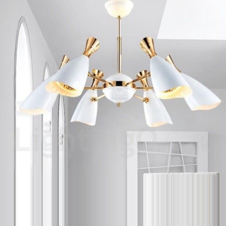 Moderne zeitgenössische 6-Licht-Kronleuchterlampe Moderne zeitgenössische 6-Licht-Kronleuchterlampe