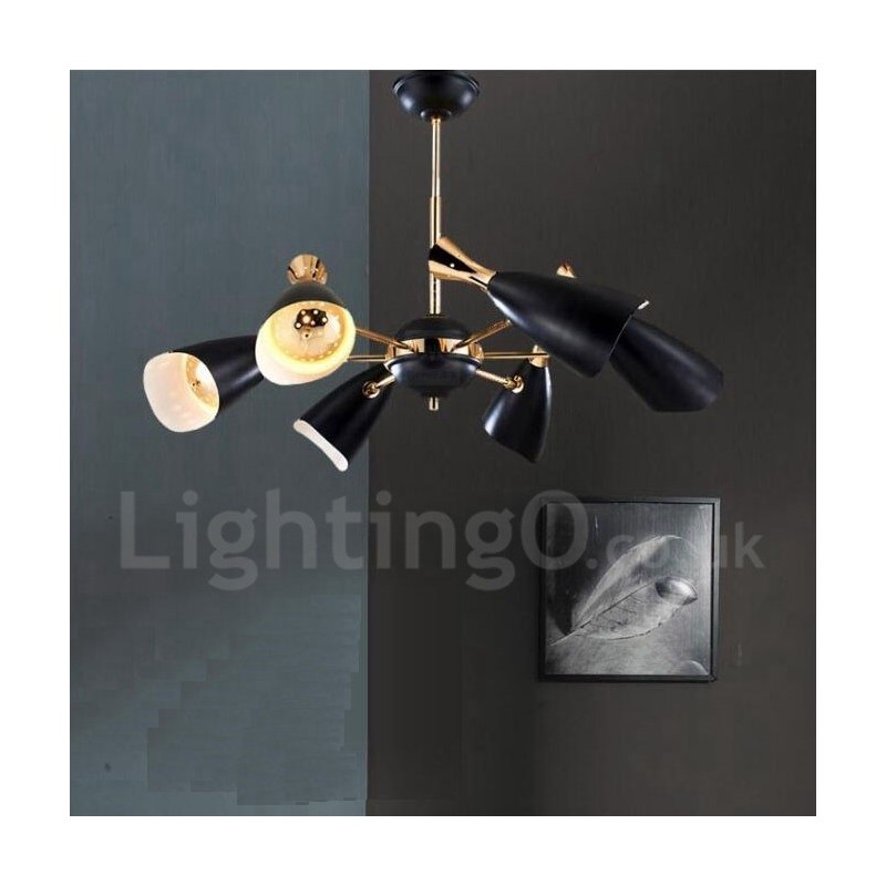 Moderne zeitgenössische 6-Licht-Kronleuchterlampe